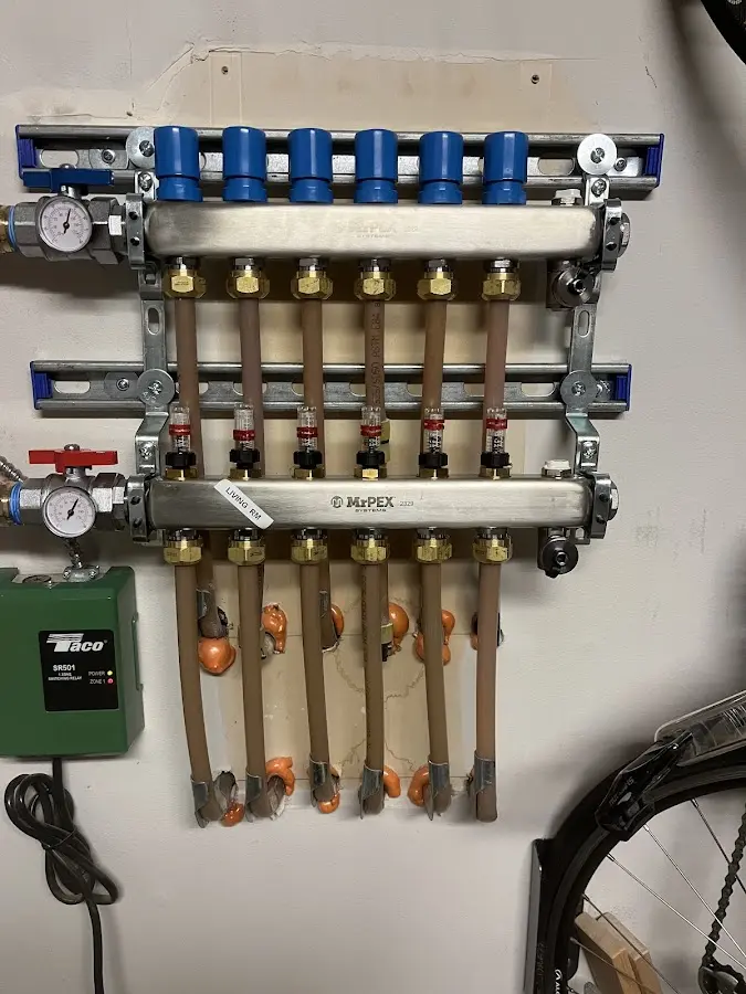 Plumber performing Gas Line Installation at a residential property in Chatsworth